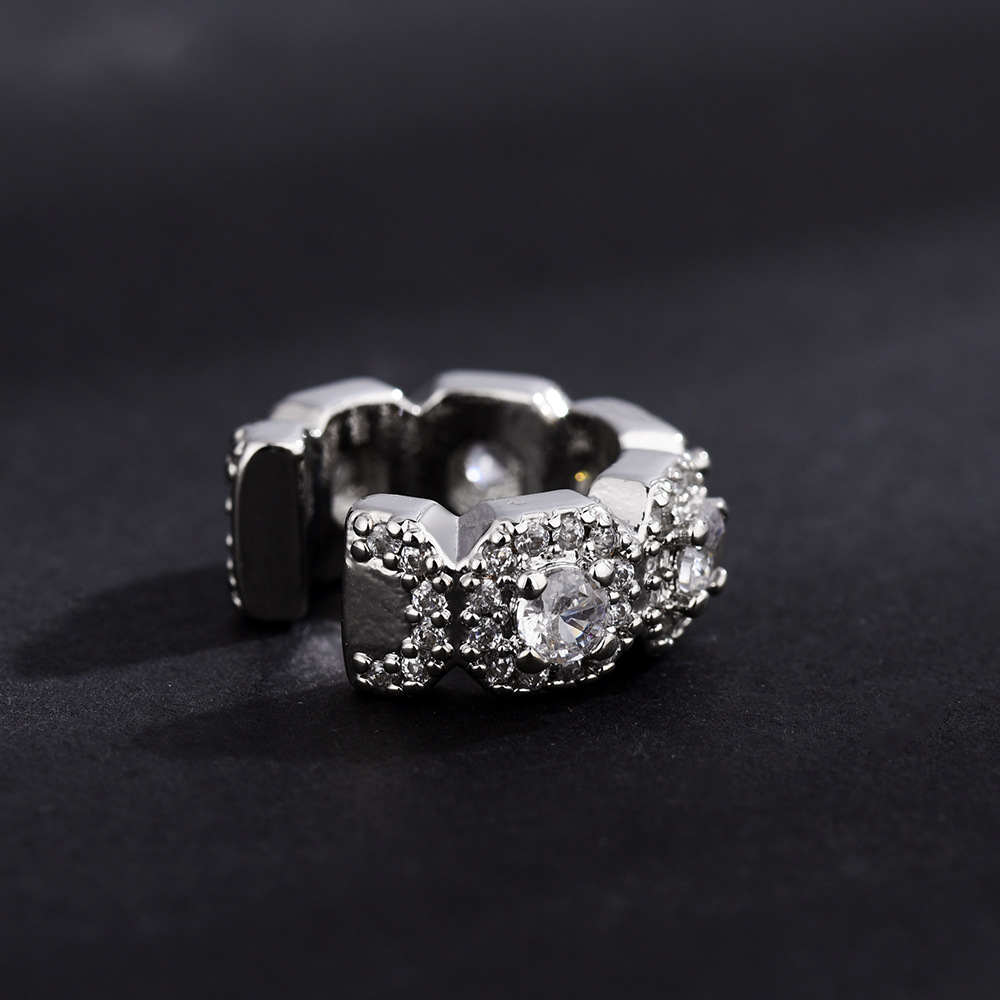 Large sugar cube earring [one]