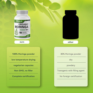 Capsule di Erbe di <span class=keywords><strong>Moringa</strong></span> per Adulti, Integratore per il Sistema Immunitario e Energia, 60/90/120 Capsule - Product Image 5
