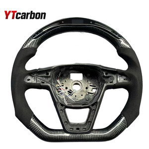 YTcarbon para Seat Leon Mk3 FR <span class=keywords><strong>Cupra</strong></span> volante de estilo de cuero completo volante de coche deportivo accesorios de coche - Product Image 4