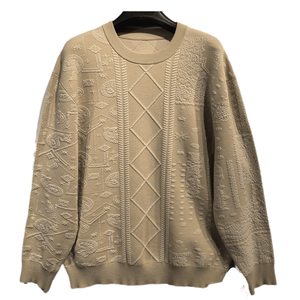 Jersey informal ajustado para hombre, sudadera de <span class=keywords><strong>manga</strong></span> <span class=keywords><strong>larga</strong></span> con cuello simulado para Polo, suéter de punto de algodón 100% para invierno - Product Image 3