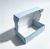Boîte à courrier en carton ondulé avec logo personnalisé, estampage à chaud or rose, boîte cadeau en papier floral pour emballage de cosmétiques, soins de la peau et bijoux