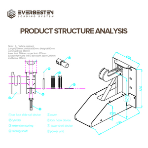 Voertuig Fixatie Laadsystemen Automatische Beperkingen <span class=keywords><strong>Dock</strong></span> Truck Oplegger Wiel Motorfiets Elektrische Veilige Bestelwagen Voertuig Terughoudendheid - Product Image 2
