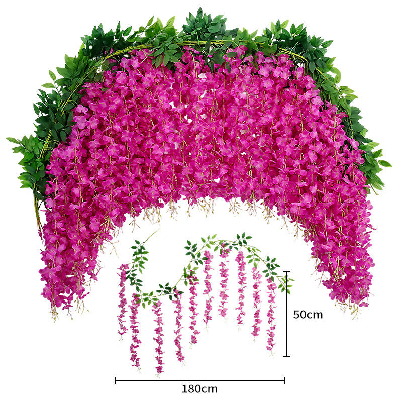 ดอกวิสทีเรียเข้ารหัสสีบานเย็นหวาย