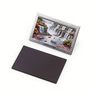 Souvenirs-De-Argentina Embossed Metal Foil Custom Buenos Aires Souvenir Argentina <b>Fridge</b> Magnet - Product Image 1