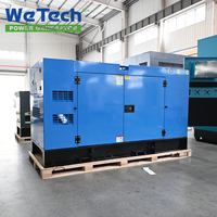 Générateur diesel silencieux avec moteur Baudouin 18 kVA 23 kVA 30 kVA 32 kVA 40 kVA, alternateur sans balais, châssis ouvert, 50/60 Hz