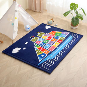 厚手のコーラルフリースメモリーフォームプリントベビープレイペンジムプレイマット日本の畳カーペット子供用 - Product Image 2