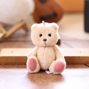 Orsetto di peluche HECION in peluche corto, articolato, <span class=keywords><strong>con</strong></span> <span class=keywords><strong>felpa</strong></span>, simpatico cartone animato, <span class=keywords><strong>con</strong></span> zampe mobili, portachiavi, ciondolo per borsa - Product Image 5