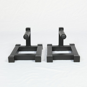 Barras de realce de calistenia de acero cromado fuerte, manijas de realce de metal para flexiones, mini barras paralelas con asas antideslizantes - Product Image 2