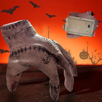 Halloween Plastik Elektrische Krabbelnde Zombie-Hand mit Sprachsteuerung und Induktion für Spukhäuser und Bars als Scherzartikel
