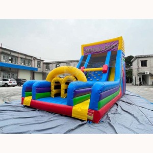 Parcours d'obstacles gonflable pour course, fabriqué par le fabricant, en PVC, double couture, taille personnalisable, installation facile - Product Image 3