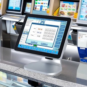 Распродажа, серебристый платежный терминал A5, кассовый аппарат из алюминиевого сплава, кассовый аппарат для сенсорной системы - Product Image 2
