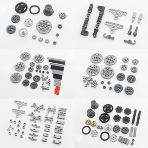 Moc Bộ Phận Kỹ Thuật Bánh Đặt Miếng Kit Gói Khối Xây Dựng Gốc Giáo Dục Gạch Xây Dựng Đồ Chơi - Product Image 1