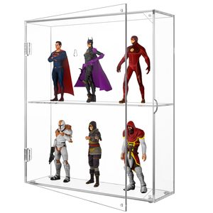 Vitrina de acrílico transparente portátil para Funko Pops y Amiibo Collectibles Gabinete montado en la pared de escritorio a prueba de polvo <span class=keywords><strong>Estilo</strong></span> moderno - Product Image 2