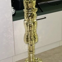 Spiegel-Discokugel Nussknacker Weihnachts- & Abschlussfeier-Dekoration Glänzende Schaum- & Glasfigur 40/70cm Umweltfreundliche Heim-Party-Deko