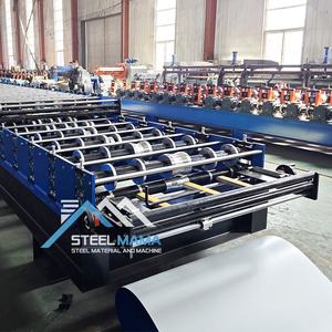 Máquina formadora de láminas para techos de doble capa trapezoidal 1100 IBR y 976 IBR Trapezoidal de alta productividad para Serbia - Product Image 5