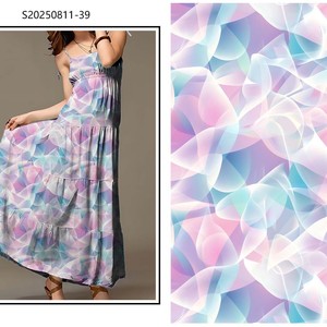 Tela de Rayón Viscosa 100% con Estampado Digital al por Mayor, Diseño de Baile de <span class=keywords><strong>Pipa</strong></span> para <span class=keywords><strong>Vestidos</strong></span> de Mujer - Product Image 5