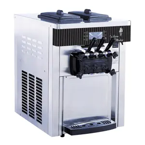 Machine à crème glacée commerciale en acier inoxydable, 20 ~ 28l/h