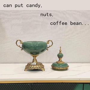 Phong Cách Phương Tây Gốm Lưu Trữ Ống Nhà Bếp Và Nhà Thực Phẩm Lưu Trữ Container Trang Trí Nội Thất Cho Kẹo Sô Cô La Hạt Cà Phê Đậu - Product Image 4