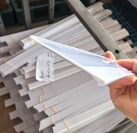 Bande adhésive transparente pour étiquettes de prix de supermarché, porte-étiquettes de rayon, support de prix pour étagère