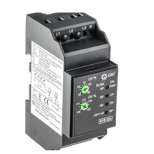 รีเลย์แหล่งจ่ายไฟ AC รุ่น GIC SM 301 ซีรีส์ MC21B5 พร้อมขา 1P/3P แบบ 2NC  240V 5A สำหรับตรวจสอบแรงดันไฟฟ้า - Product Image 1