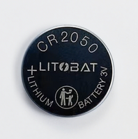 Pile bouton au lithium Litobat CR2032/CR2450/CR2050/CR2025 conforme à la norme ROHS pour outils électriques