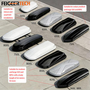 Boîte <span class=keywords><strong>de</strong></span> <span class=keywords><strong>toit</strong></span> pour véhicule Feigeer Tech, plusieurs capacités, étanche, en ABS, universelle, portable, pour SUV, MPV, fourgonnette - Product Image 2