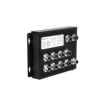Commutateur Ethernet industriel 10/100/1000Base T Port M12 Géré L2 SNMP QoS RSTP ERPS DC12-48V IP65 Aluminium EN50155