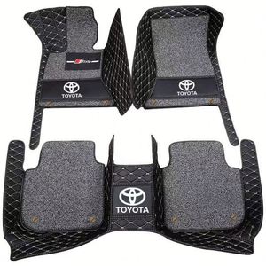Tapis de sol de voiture de luxe imperméables à double couche en cuir/PVC de 20 mm d'épaisseur, ensemble complet pour ACURA MDX RDX ZDX TSX RL TL CDX TLX - Product Image 3