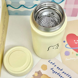 12oz new vacuum tumbler stainless steel double Leak-proof mini tumbler With <b>tea</b> <b>infuser</b> 12oz tumblers - Product Image 3