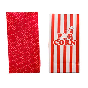 Factory cheap price full printing Logo sushi bags delivery food popcorn paper bags