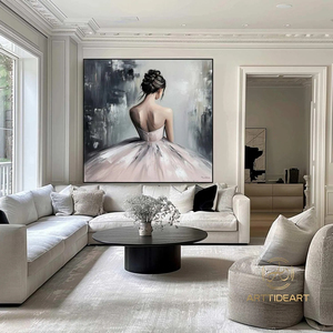 Stampa su Tela di <span class=keywords><strong>Ballerina</strong></span> Astratta, Arte Murale Moderna di Balletto - Product Image 4