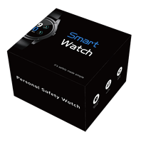 Jam tangan keamanan layar sentuh, SOS Alarm 2 cara panggilan 4G LTE dengan deteksi jatuh orang tua perangkat pemosisian GPS