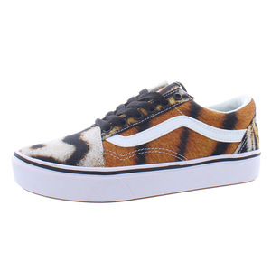 Zapatillas Comfy Cush Old Skool PS para Niños, Talla 13, Color Naranja/Blanco, Modelo MSS-VN0A4U1Q9A9 - Product Image 1