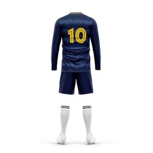 Özel yetişkin gençlik futbol kıyafetleri yüceltilmiş uzun kollu futbol tişörtü yapımcısı futbol forması - Product Image 2