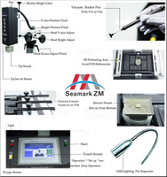 Machine de réparation et de reprise BGA pour la réparation de composants PCB et SMD, chauffage à air chaud et infrarouge, ZM-R5830 SeamarkZM