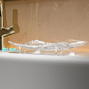 Jabonera <span class=keywords><strong>de</strong></span> Plástico Transparente <span class=keywords><strong>de</strong></span> Lujo para Decoración del Hogar, para Pared <span class=keywords><strong>de</strong></span> <span class=keywords><strong>Ducha</strong></span> con Orificio <span class=keywords><strong>de</strong></span> Drenaje, Perfecta para Baño <span class=keywords><strong>de</strong></span> Autocaravana y Cocina - Product Image 1