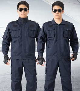 Traje <span class=keywords><strong>de</strong></span> uniforme <span class=keywords><strong>de</strong></span> guardia <span class=keywords><strong>de</strong></span> <span class=keywords><strong>seguridad</strong></span> azul oscuro <span class=keywords><strong>para</strong></span> hombres y mujeres Monos negros usables <span class=keywords><strong>de</strong></span> invierno <span class=keywords><strong>para</strong></span> entrenamiento - Product Image 4