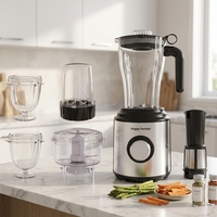Robot culinaire et mixeur combinés : idéal pour la préparation de jus, le hachage de viande, le broyage d'épices et de noix – Broyeurs en gros