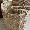Handmade Water Hyacinth Storage Basket with Handles Woven <b>Laundry</b> Hamper Toy Organizer for Home Decor Nursery Bin - Product Image 6