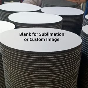 Tapis de souris mignon en forme de fruit, rond, rose, tranche de pamplemousse, petit tapis de souris, écologique, base en caoutchouc antidérapante, tapis de souris pour le bureau, cadeau - Product Image 3