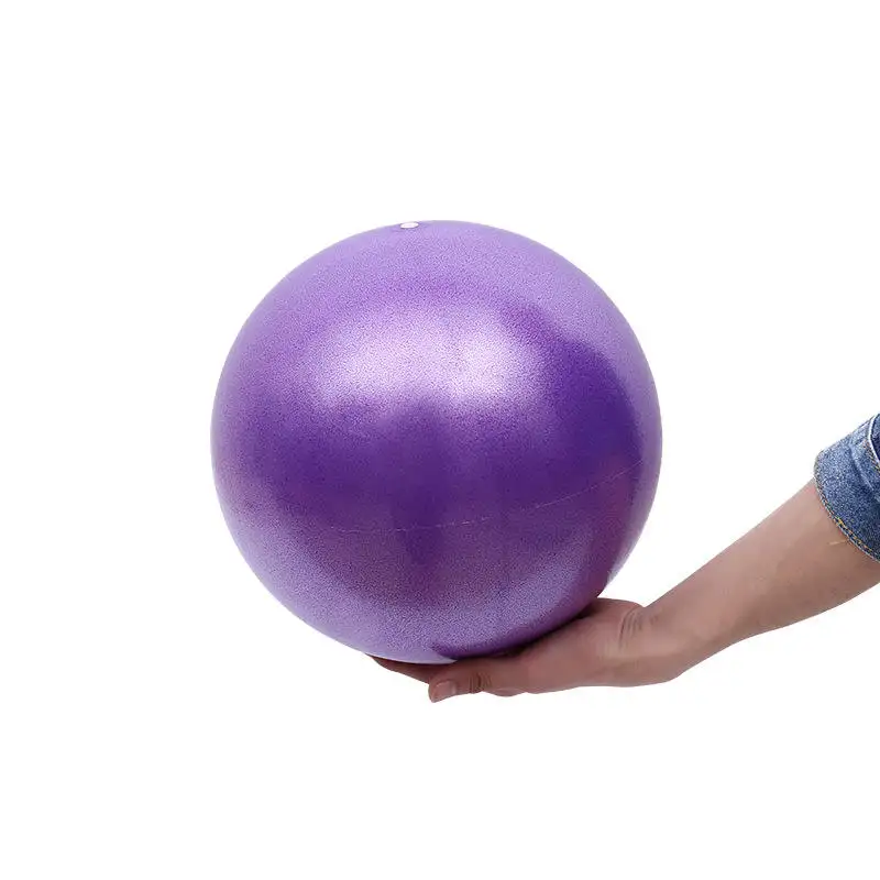 Bola yoga kecil PVC 25cm, bola yoga latihan Mini kebugaran gym