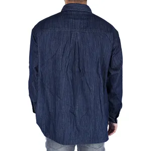 Freizeithemd Oberbekleidung Stehkragen hochwertige Denim-Jacke individuelle Denim-Jacke Herren individuelle Denim-Jacke Herren