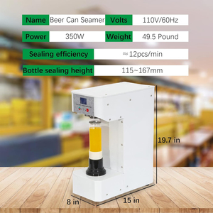 Machine de scellage automatique de canettes certifiée CE à haute efficacité, produit intelligent pour la maison, pour le scellage de thé aux perles, café et gâteaux - Product Image 2