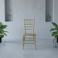 Chaise Chiavari de luxe avec dossier au design spécial, empilable, en plastique, pour événements extérieurs et restauration