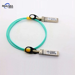 Câble optique actif Realsea Factory <span class=keywords><strong>compatible</strong></span> 10G AOC SFP+ vers SFP+ 1M, qualité DDM, utilisé pour les centres de données et l'IA - Product Image 4