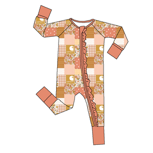 Pijama de Bambú Personalizado con Estampado de Princesa y Ribete de Volantes, 95% Bambú, 5% Elastano - Product Image 2