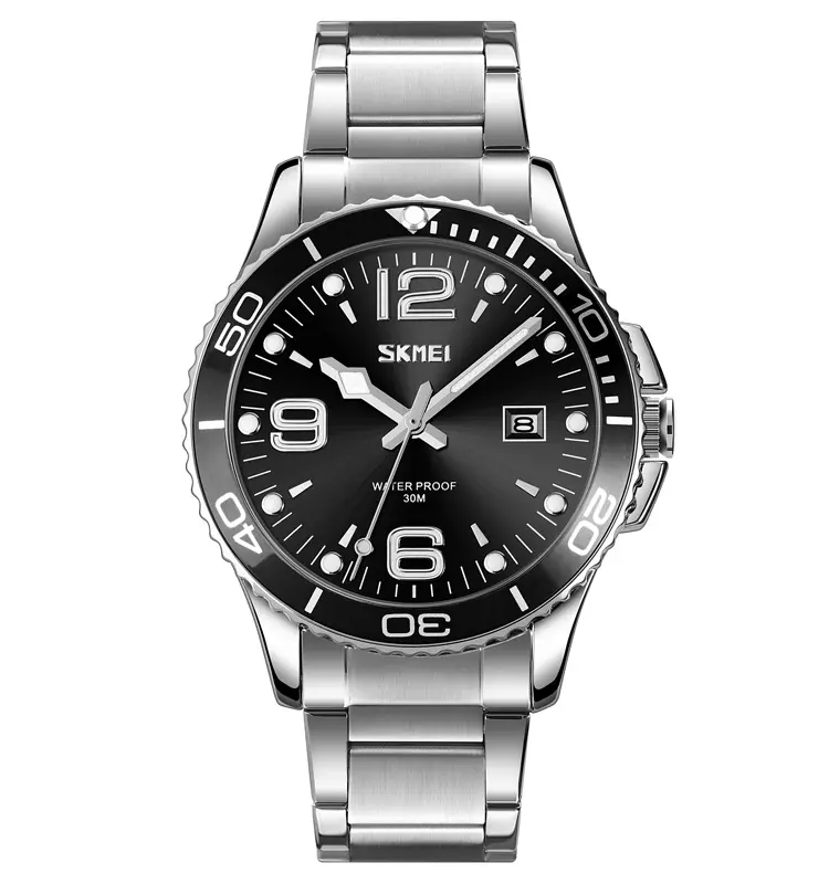 SKMEI 9278 men wholesale cheap watches luxury manufacture newest stainless steel quartz watch