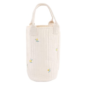 Nouveau design populaire, mini sac en toile mignon pour tasse de thé au lait, bouteille d'eau, mini sac à main en tissu, sac fourre-tout portable en toile rayée - Product Image 1