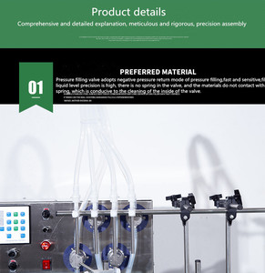 Máquina automática de llenado de líquido con 4 cabezales, máquina para hacer bebidas, zumo, <span class=keywords><strong>soda</strong></span>, cerveza, agua brillante - Product Image 3