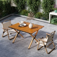 Großhandel einfache bequeme Outdoor-Klapptisch Stahl Eier rolle Design tragbare Esszimmers tuhl für Freizeit Picknick Camping
